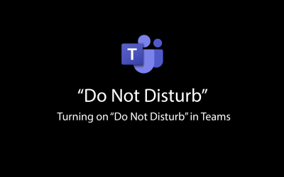 Classroom Media: “Do Not Disturb”