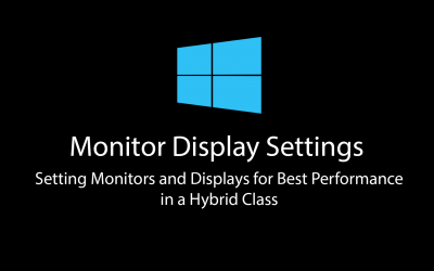 Classroom Media: Monitor Display Settings